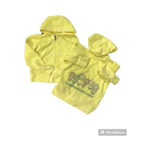 dasiy garden yellow zip up