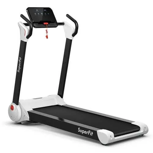 2.25HP Folding Electric Motorized Treadmill-White