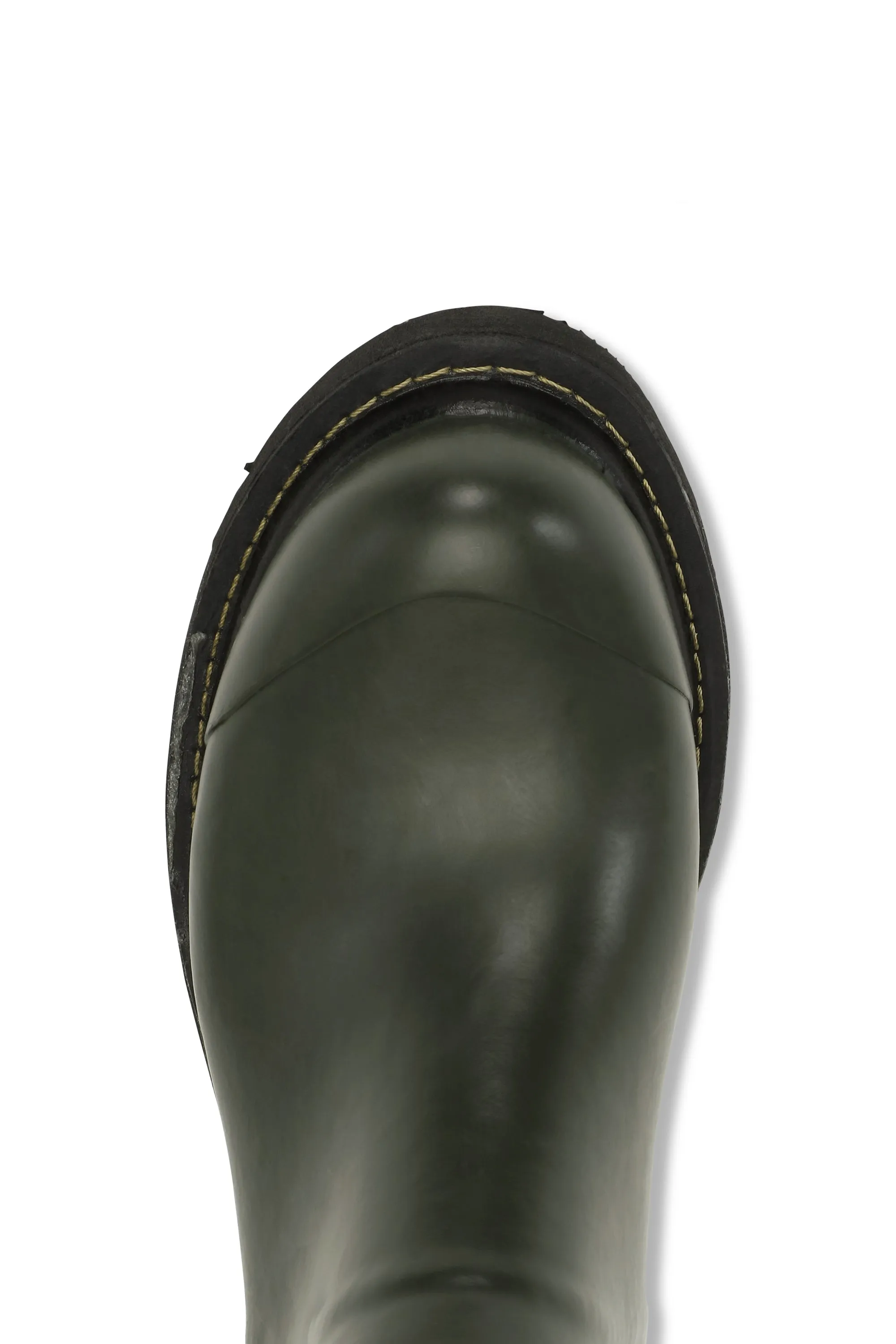 3/4 Rubber Boots With Zip - Army