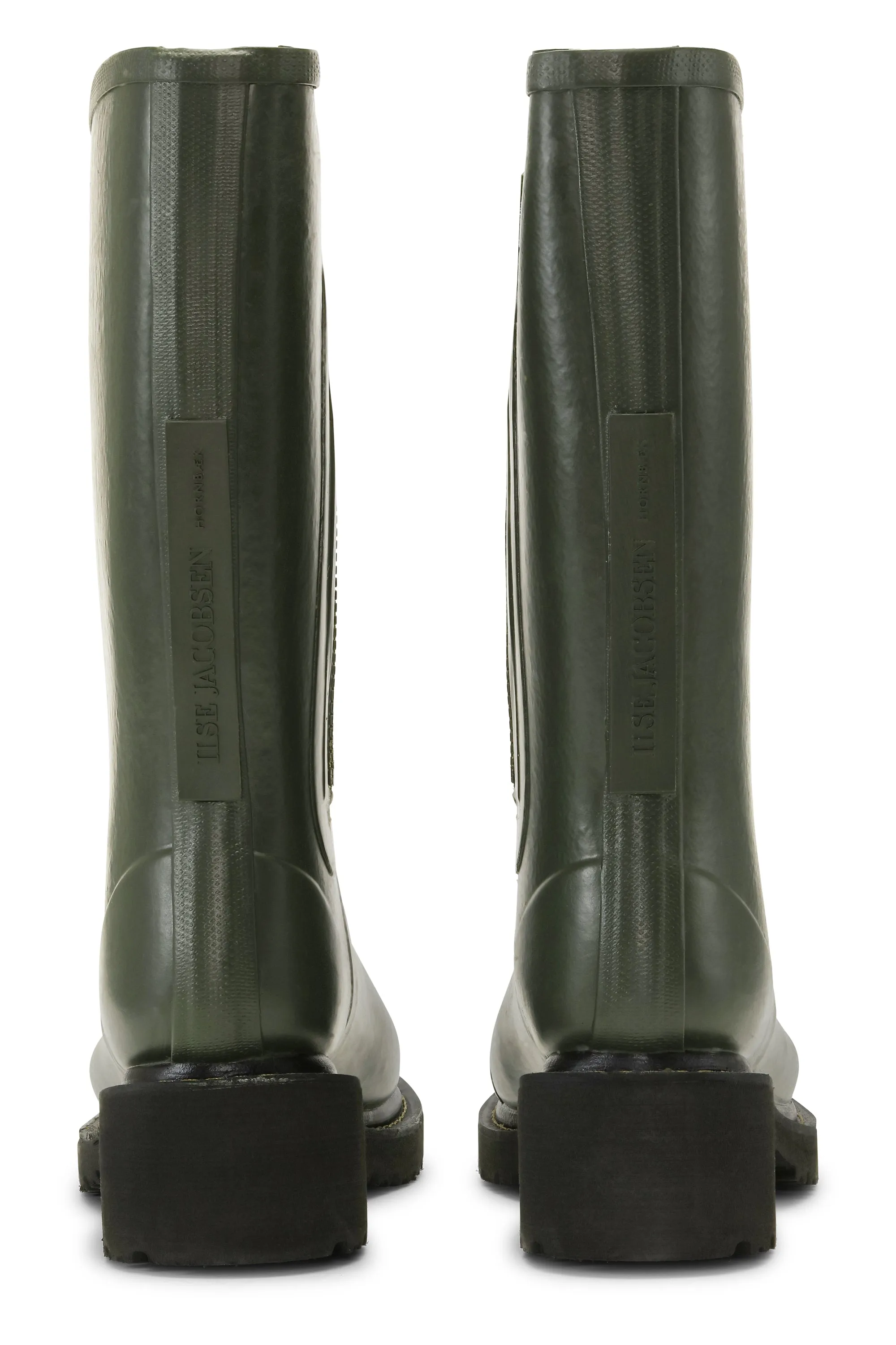 3/4 Rubber Boots With Zip - Army