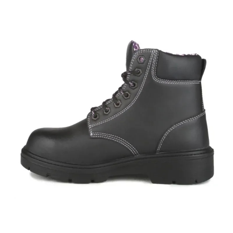 Acton ProLady Women's 5" Steel Toe Work Safety Boot 9233-11 - black