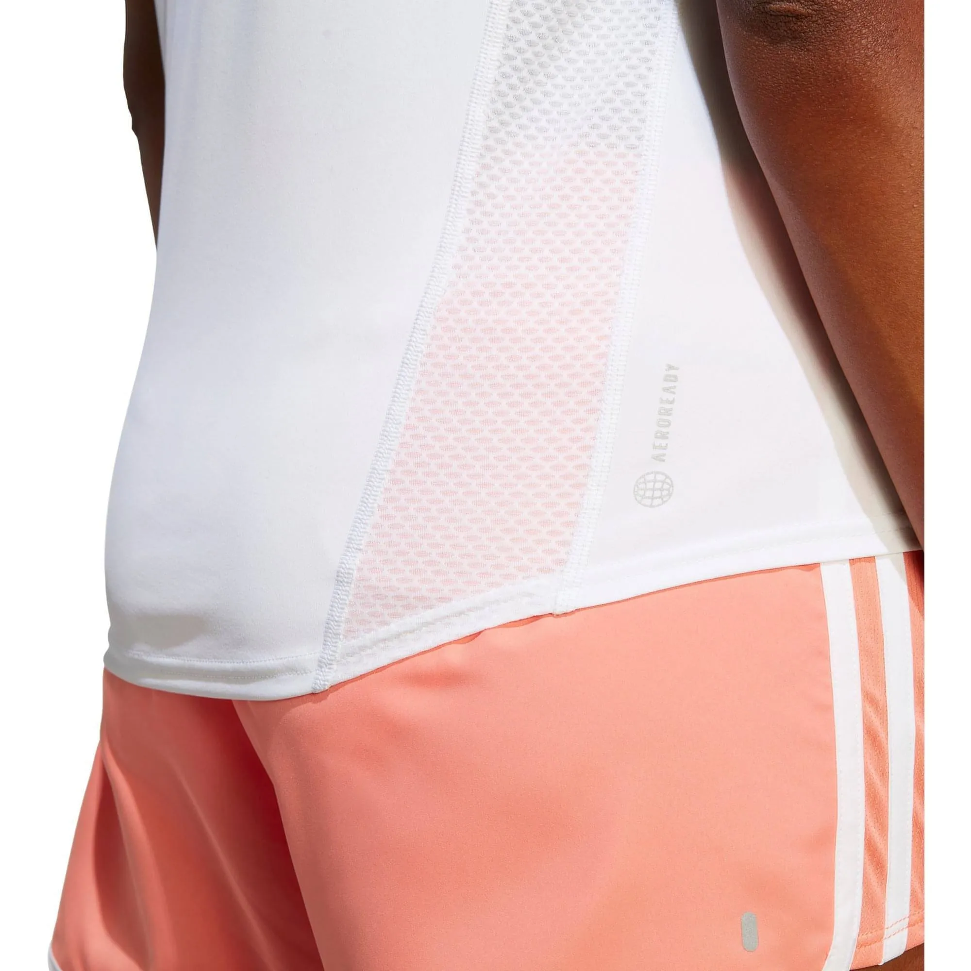 adidas Own The Run Short Sleeve Womens Running Top - White