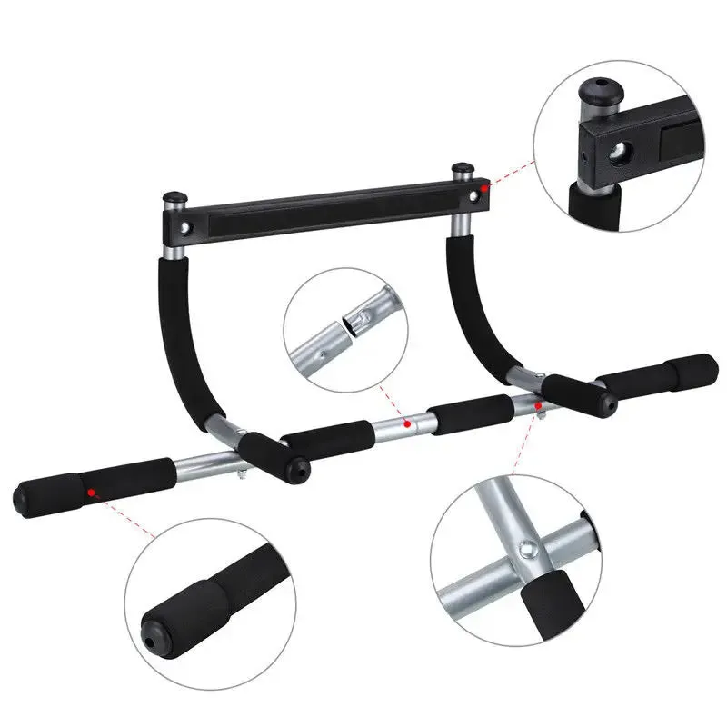 Adjustable Door Frame Chin-Up Bar for Home Fitness and Strength Training