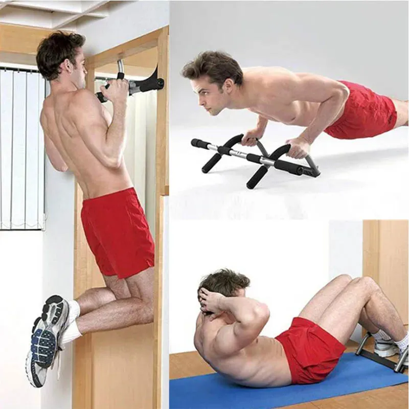 Adjustable Door Frame Chin-Up Bar for Home Fitness and Strength Training