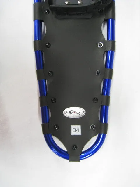 Adventure 34" Snowshoes Package - (Good for 170-230 lbs) with Blue Poles & Black Carry-Bag