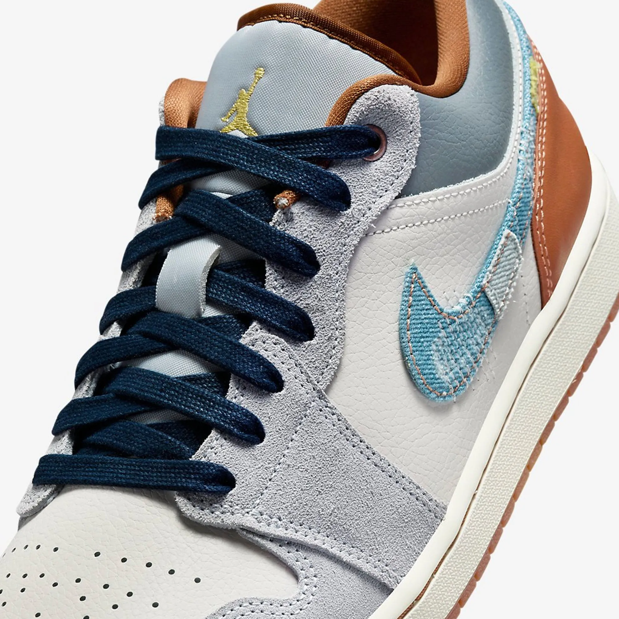 Air Jordan 1 Low SE 'Phantom Repaired Denim Swoosh' (2024)