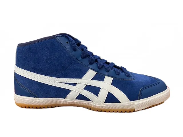 Asics Retro Rocket Mt Su high-top sneakers in leather and suede H237L 5001 navy-white