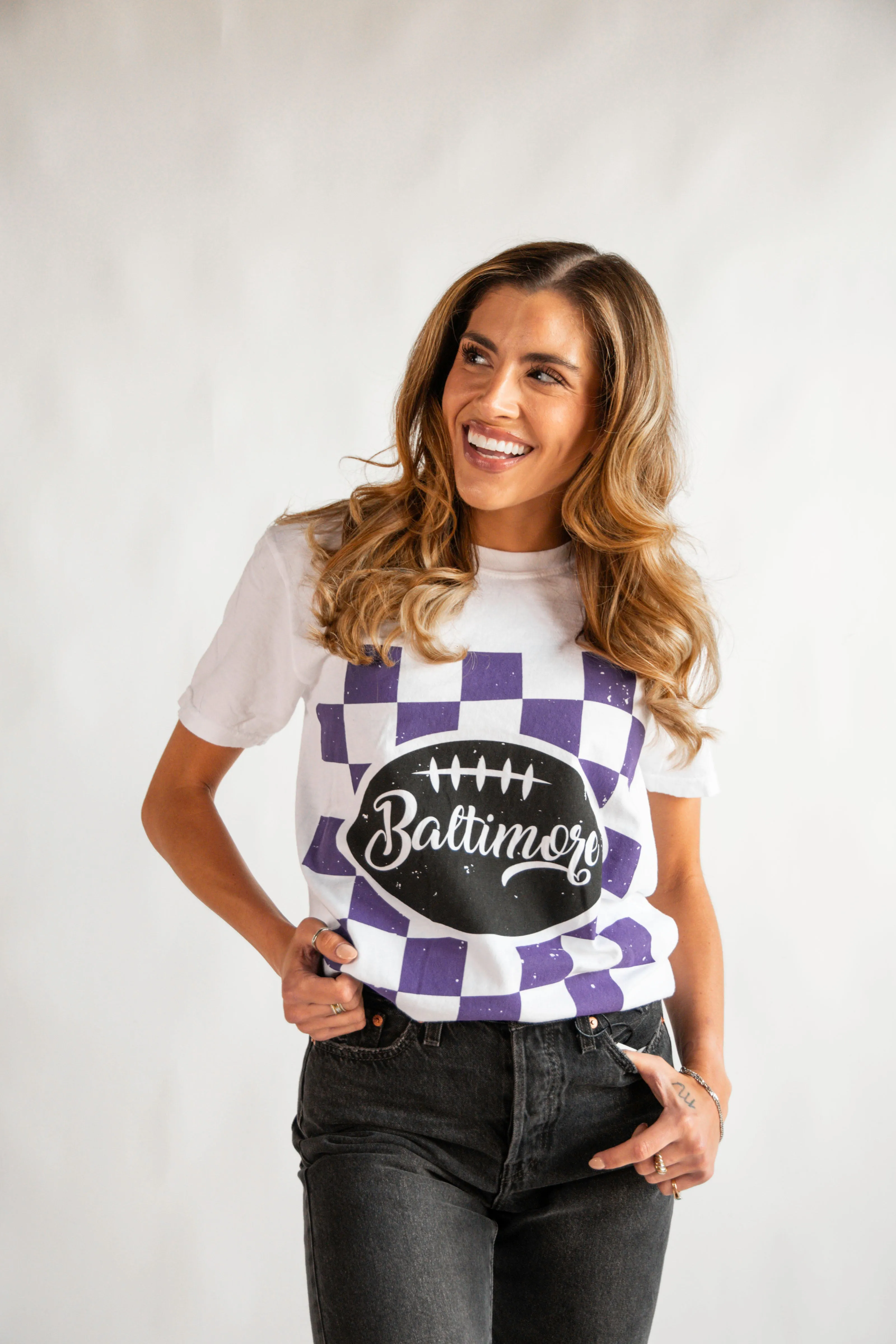 Baltimore Checkered Flag Tee By Brightside