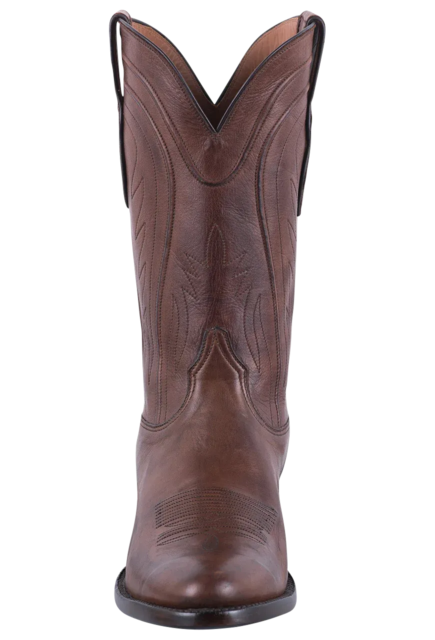 Black Jack Men's Exclusive Ranch Hand Cowboy Boots - Burnished Brown