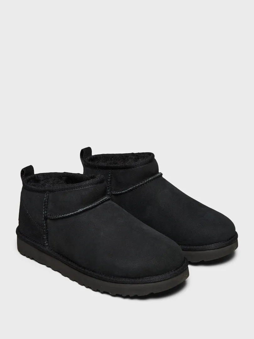 Classic Ultra Mini Boots in Black