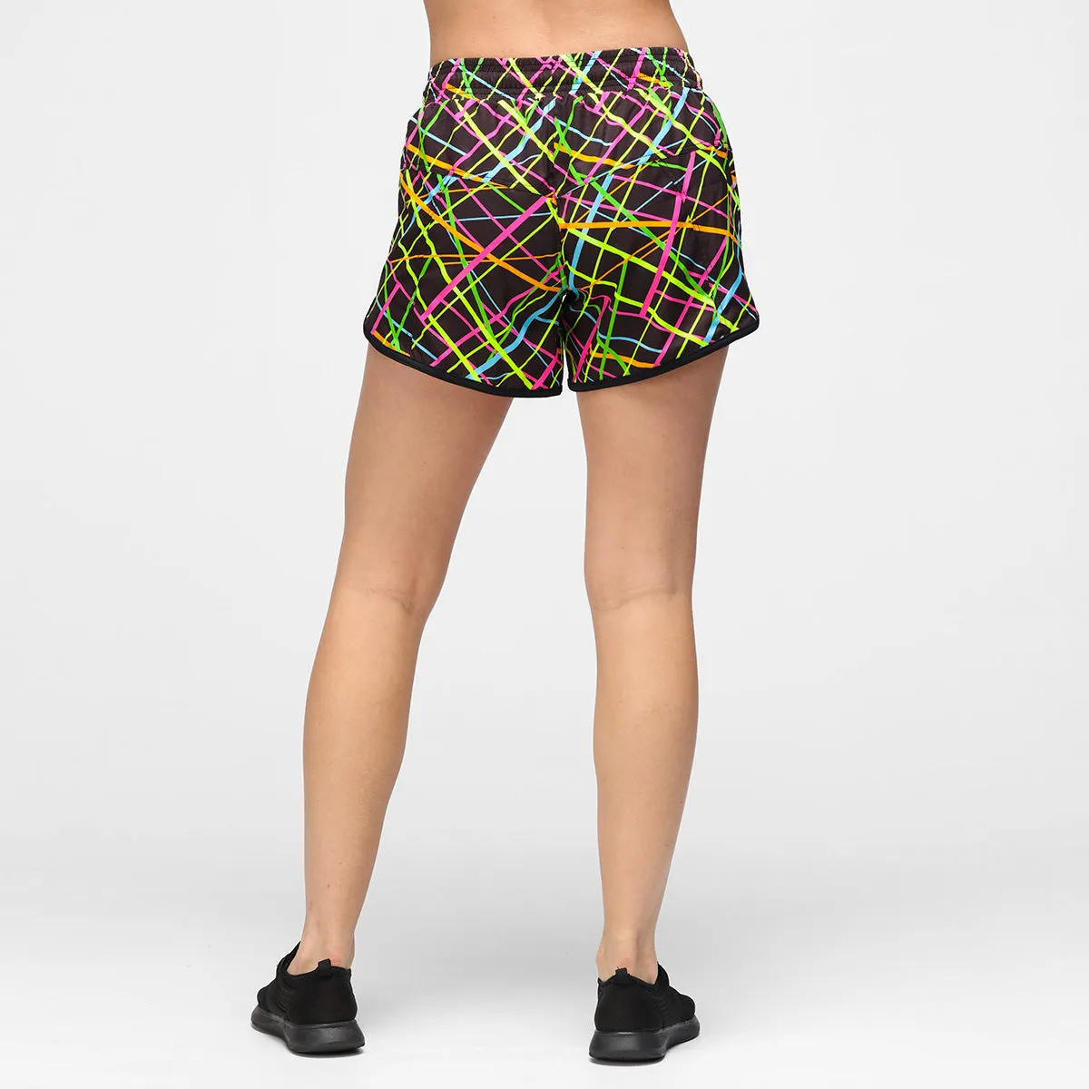 Clubbercise Neon Beam Loose Fit Workout Shorts