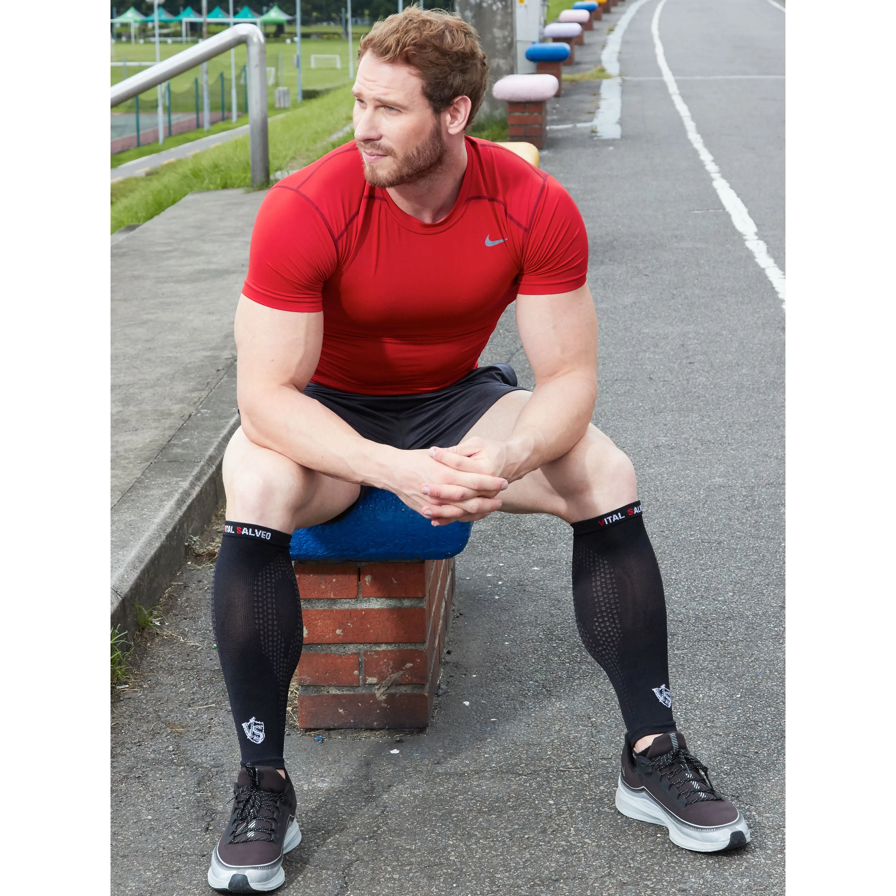 Compression Calf/Shin Sleeves / Black (2PCS)