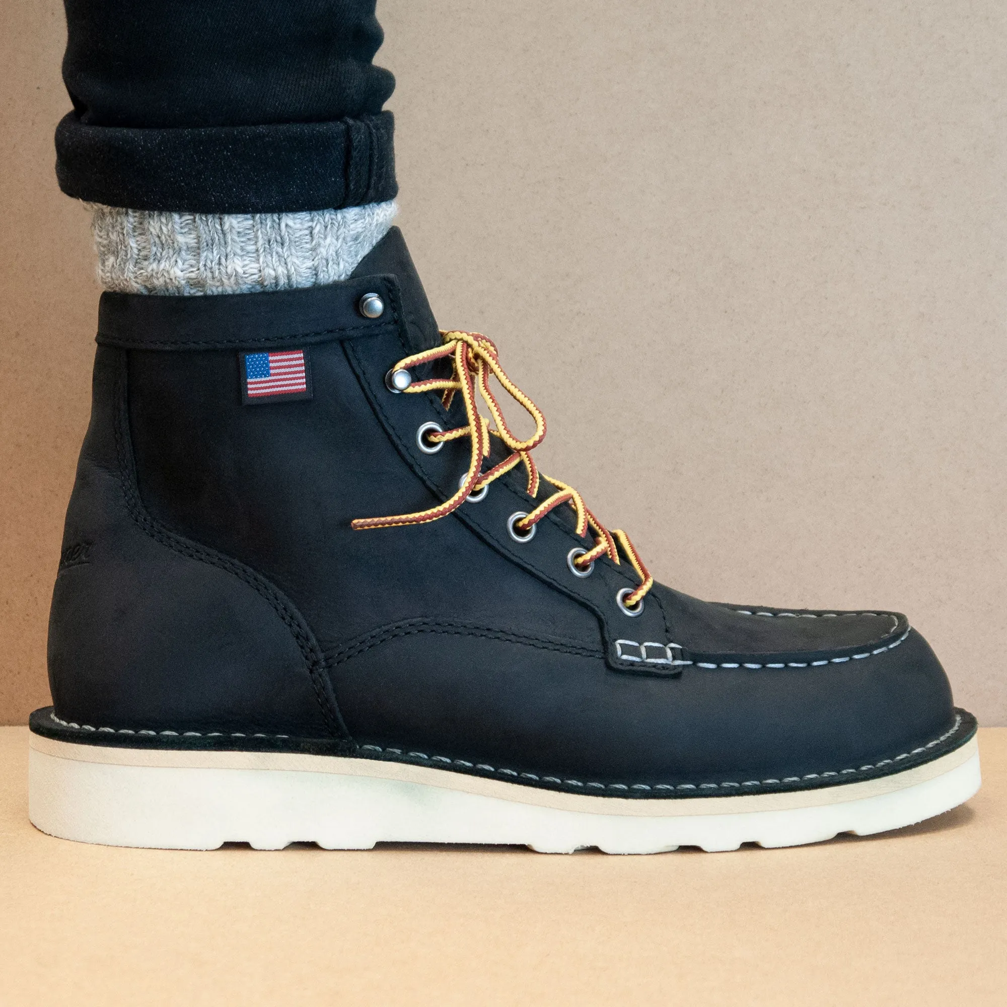 Danner Bull Run Moc Toe Boot - Black