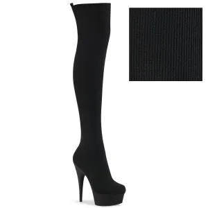 DELIGHT-3002-1 Pleaser Shoes Skintight Thigh High Pole Dancing Boots