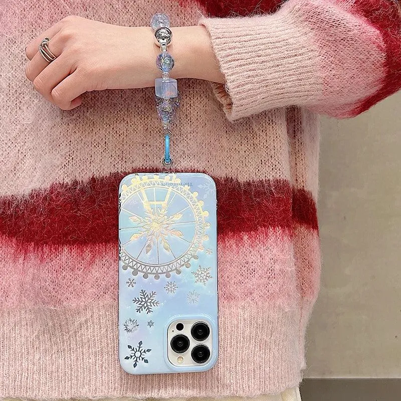 Dreamy Snowflake Cute Phone Case for iPhones 11, 12, 13, 14, 15 Pro Max, and 15 Plus - KBCPC234 Design