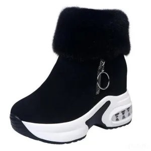 GRW Orthopedic Boots For Women Arch Support Warm Fur Ankle Boots