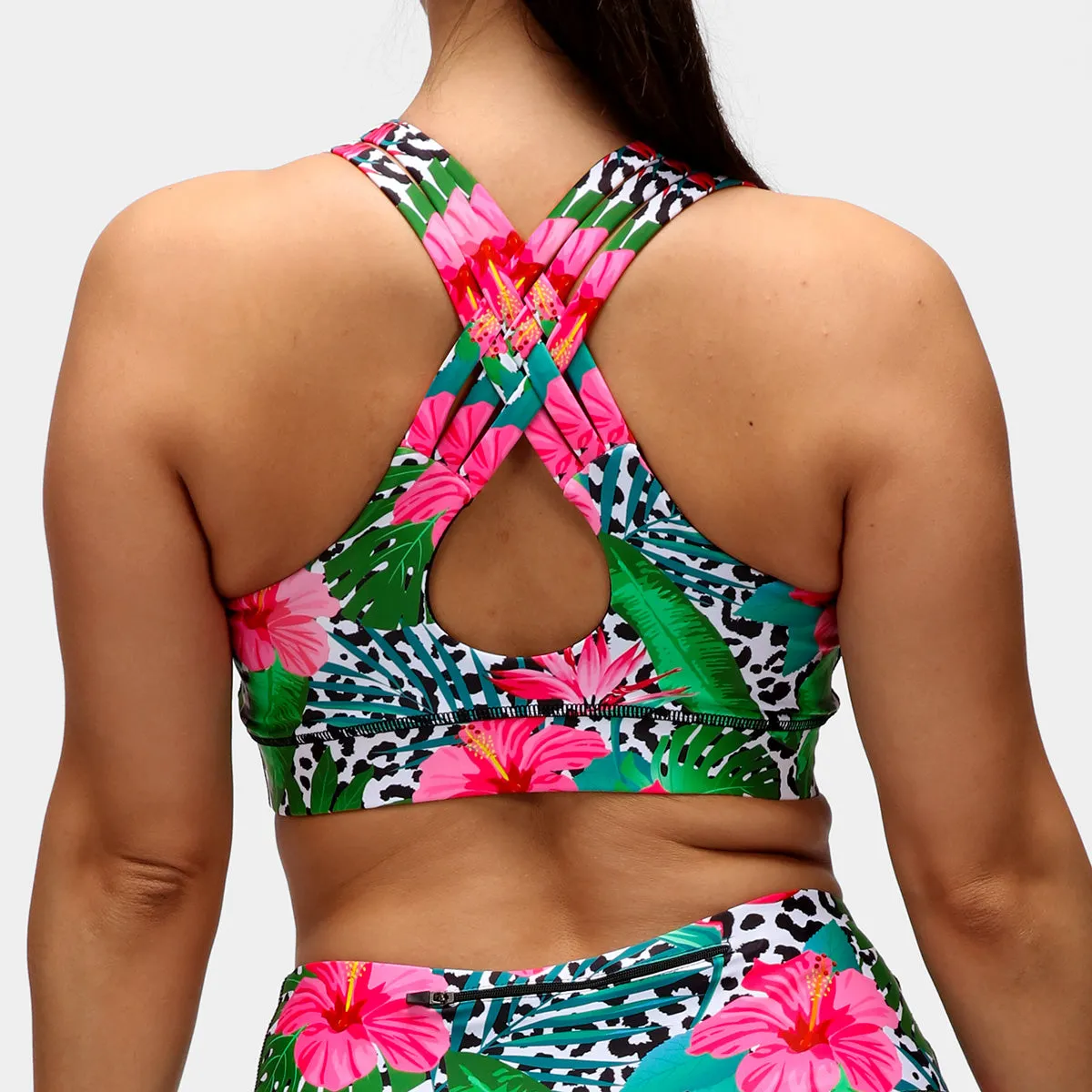 Hibiscus Cross Back Bra