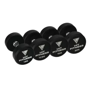 Hit Fitness Round Dumbbells 10kg to 20kg | 4 Pair Bundle