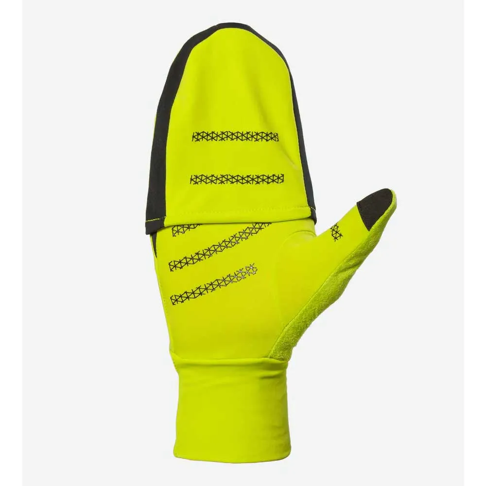 HyperNight Reflective Convertible Mitt - Hi Vis Yellow/Geo Print