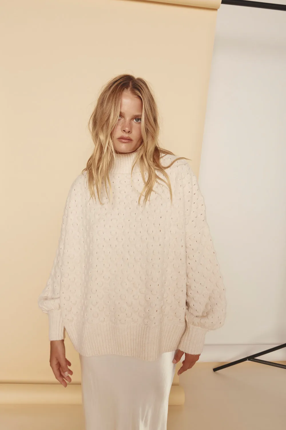 Ivory Knit Jumper Natural