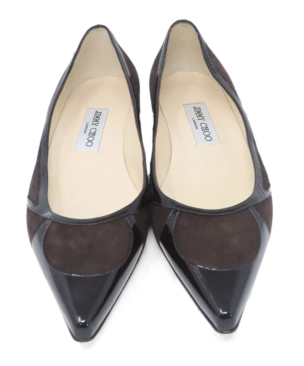 Jimmy Choo Brown Flats sz 8