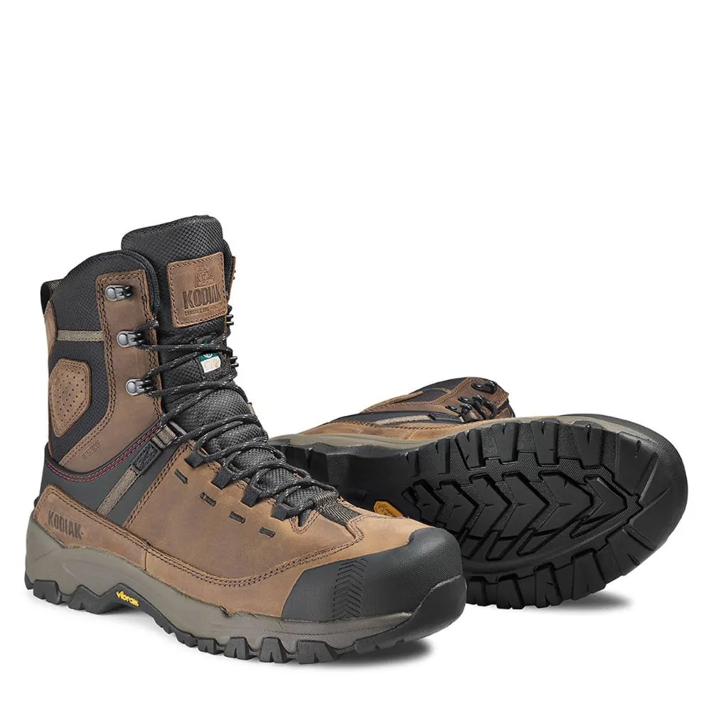 Kodiak Quest Bound Men's 8 Inch Waterproof Composite Toe Work Boot KD0A4THHBRN - Brown