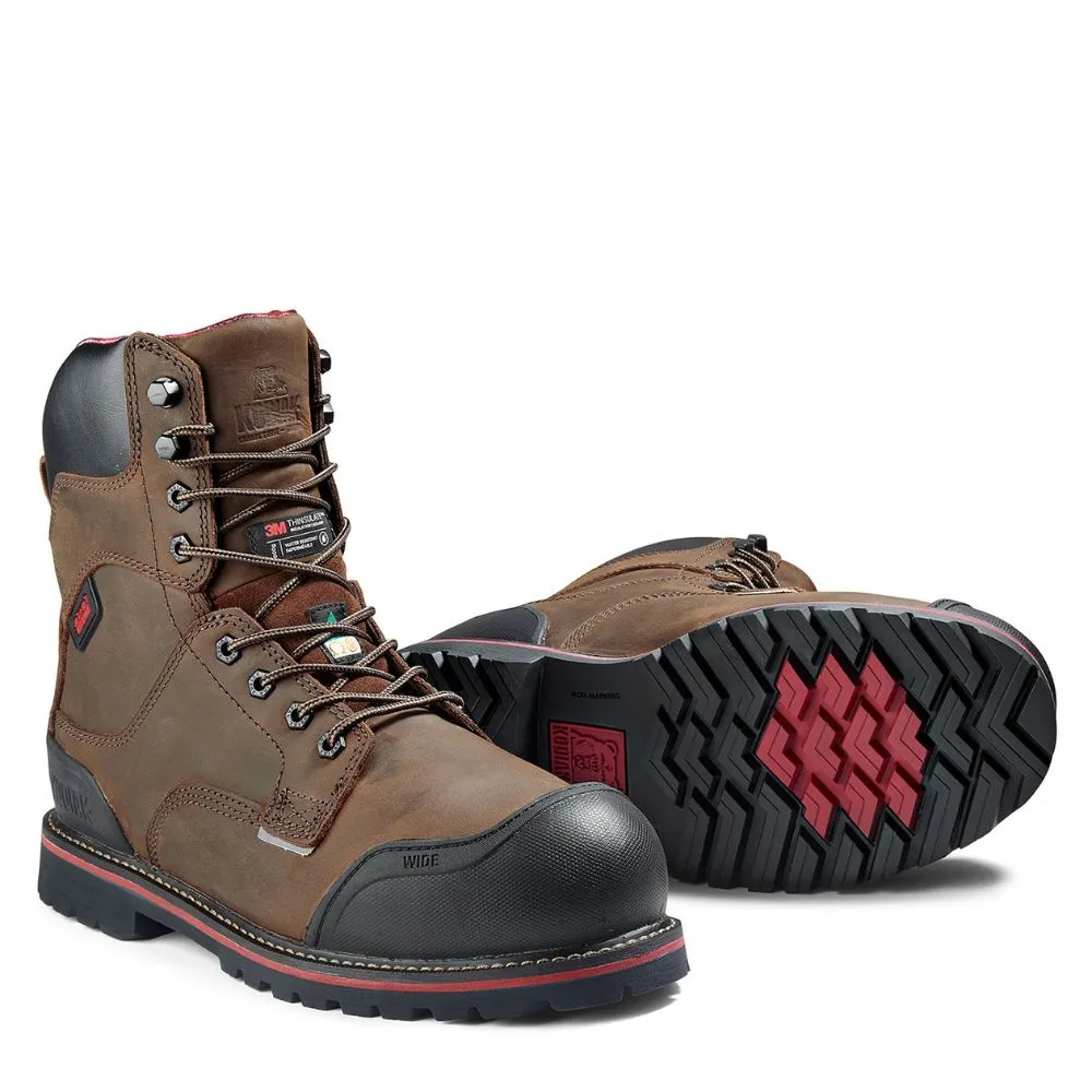 Kodiak Widebody WP Men's 8" Composite Toe 600g Insulated Work Boot KD0A8353DBX - Brown