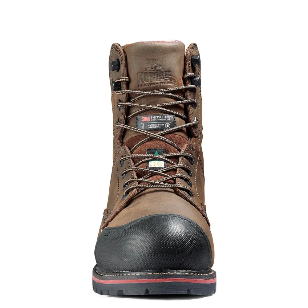 Kodiak Widebody WP Men's 8" Composite Toe 600g Insulated Work Boot KD0A8353DBX - Brown