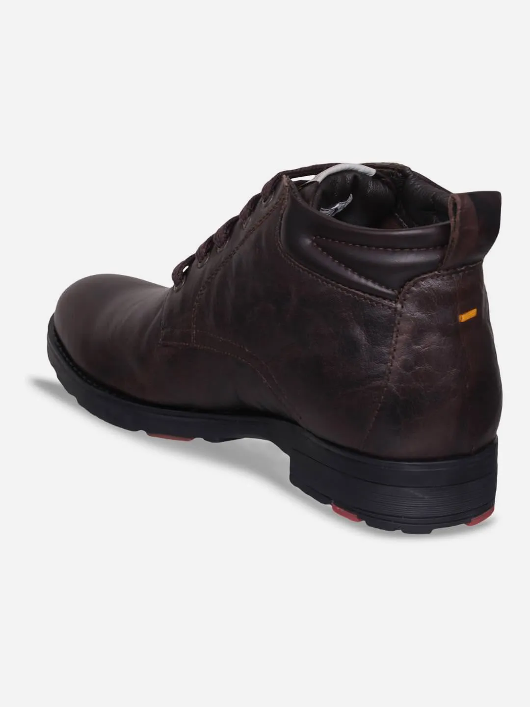 Men's Brown Crumble Leather Boot (ID1026)