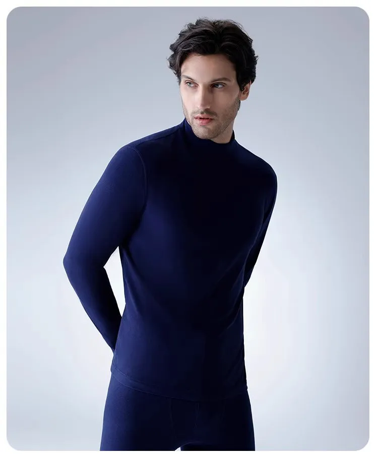 Men's Hyaluronic Acids Moisturizing High Neck Warmer Tops