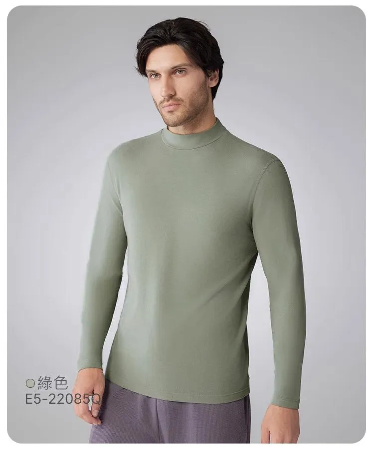 Men's Hyaluronic Acids Moisturizing High Neck Warmer Tops