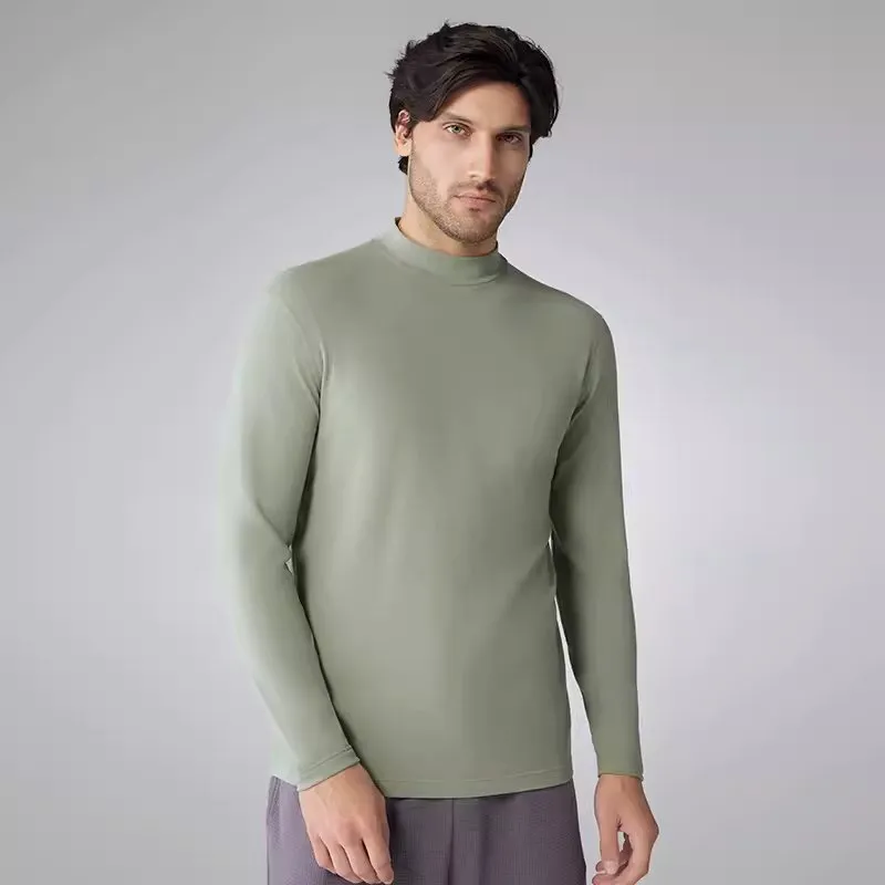 Men's Hyaluronic Acids Moisturizing High Neck Warmer Tops