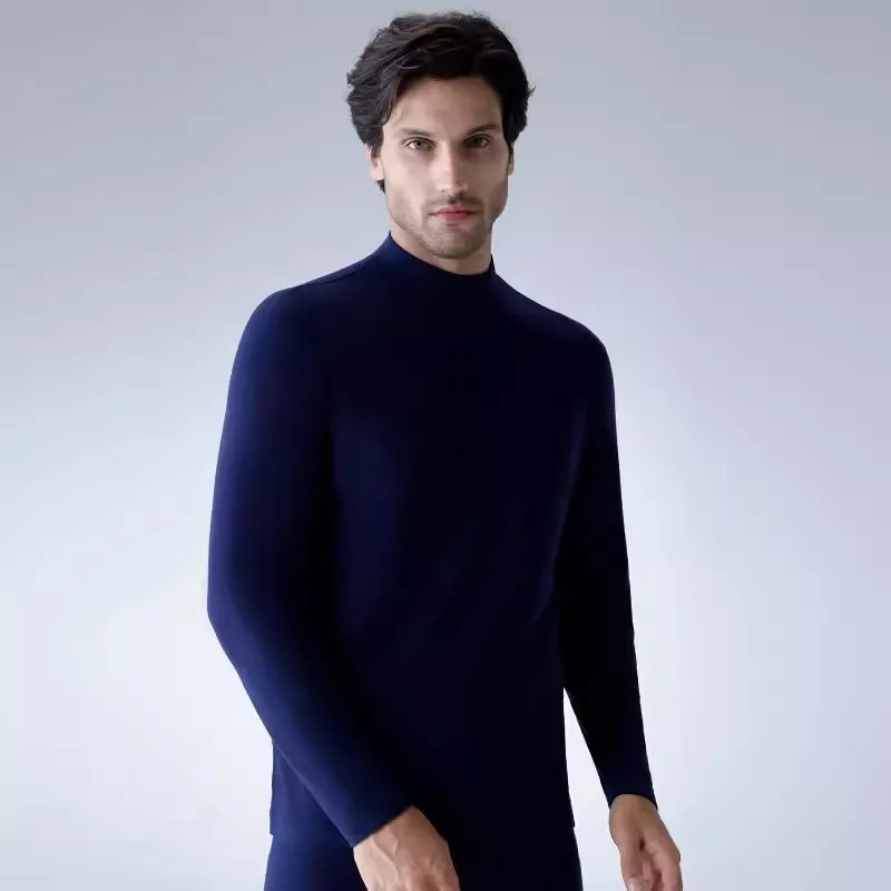 Men's Hyaluronic Acids Moisturizing High Neck Warmer Tops