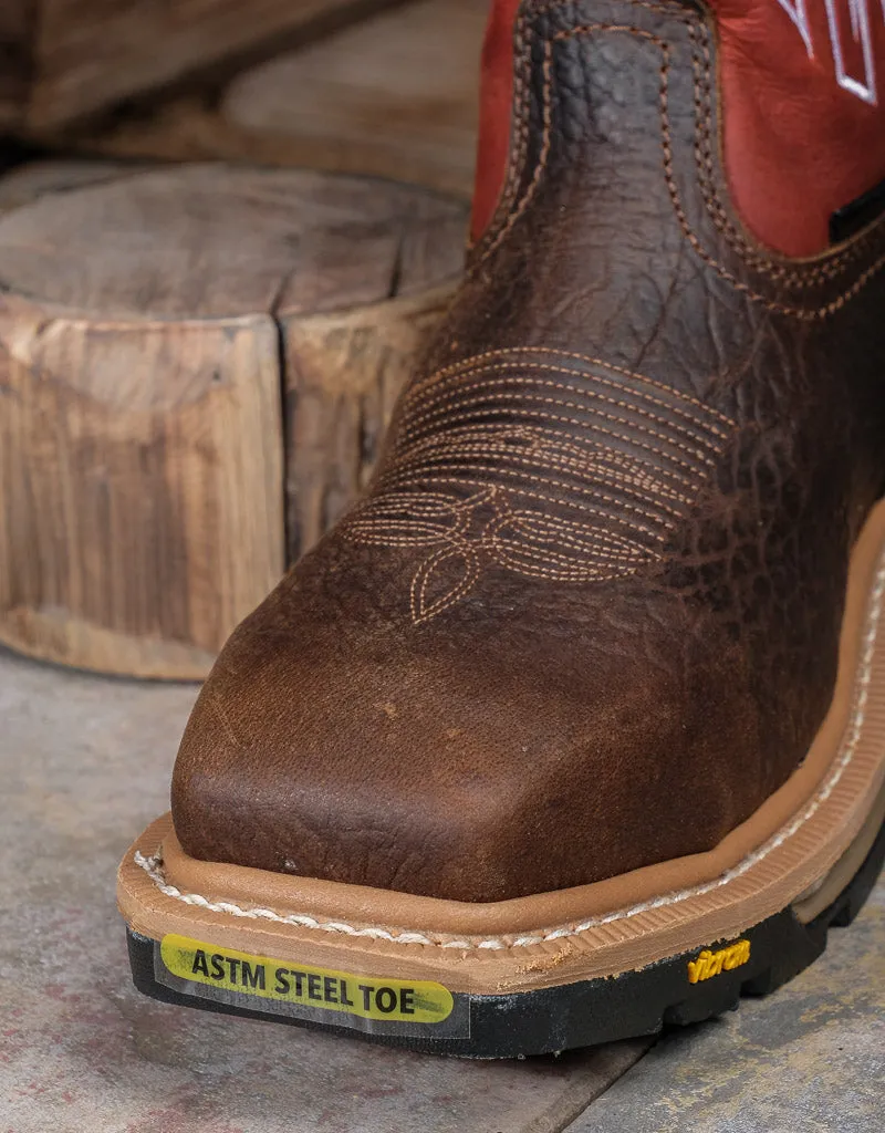 Men's Roughneck Waterproof Steel Toe Western Work Boots WK2115