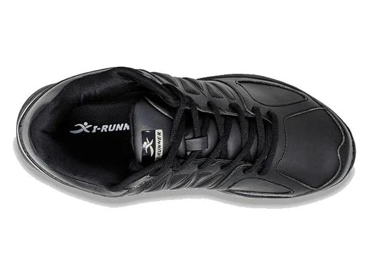 Mens Wide Fit I-Runner Pro Leather Sneakers