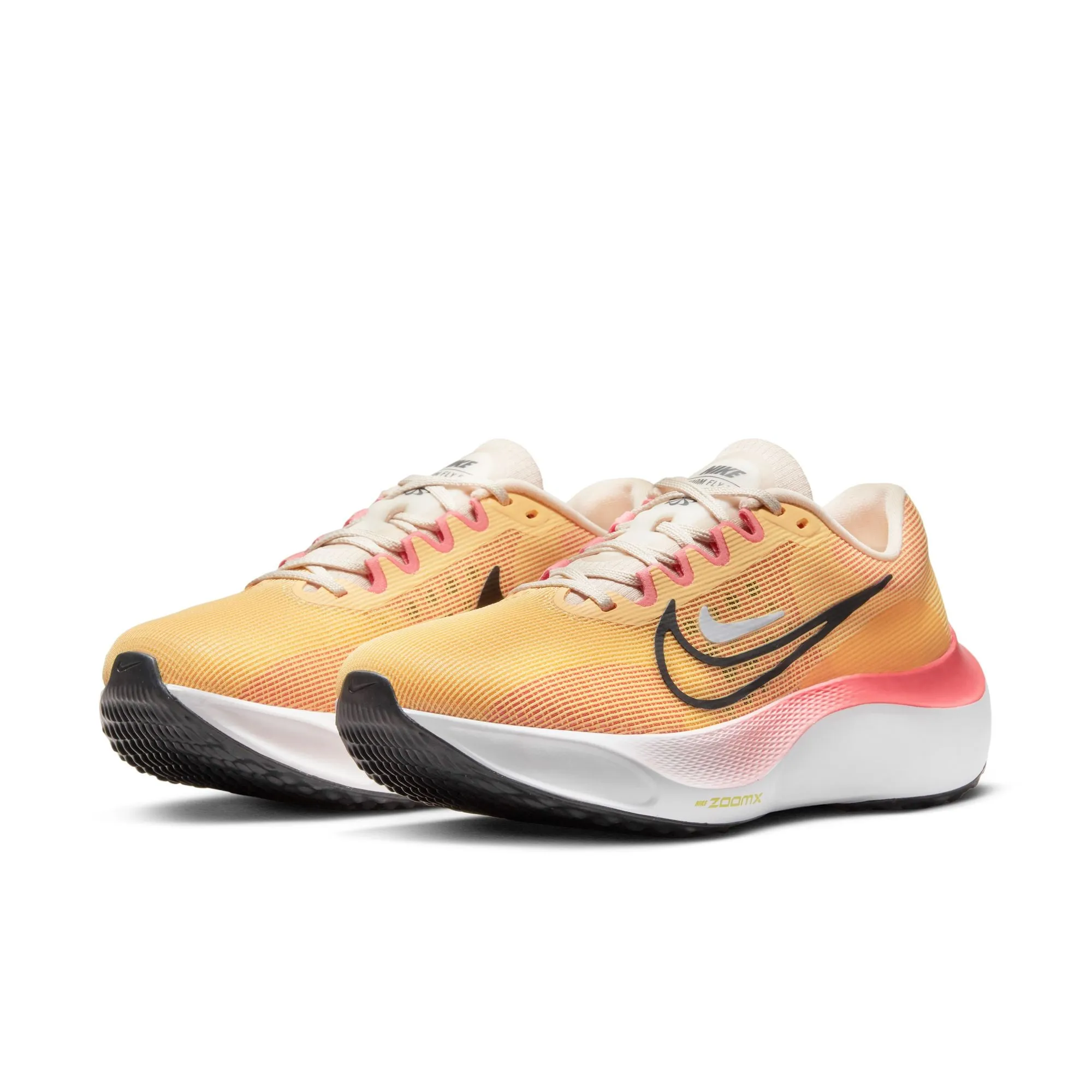 Nike Zoom Fly 5 (B Width)- Topaz Gold/Sea Coral (Womens)