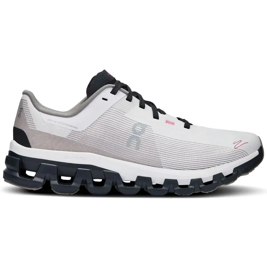 On Women's Cloudflow 4 DISTANCE Running Shoes White / Black