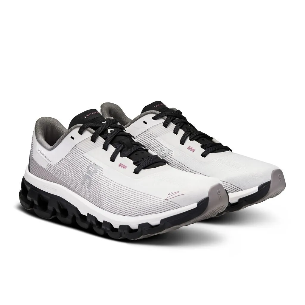 On Women's Cloudflow 4 DISTANCE Running Shoes White / Black