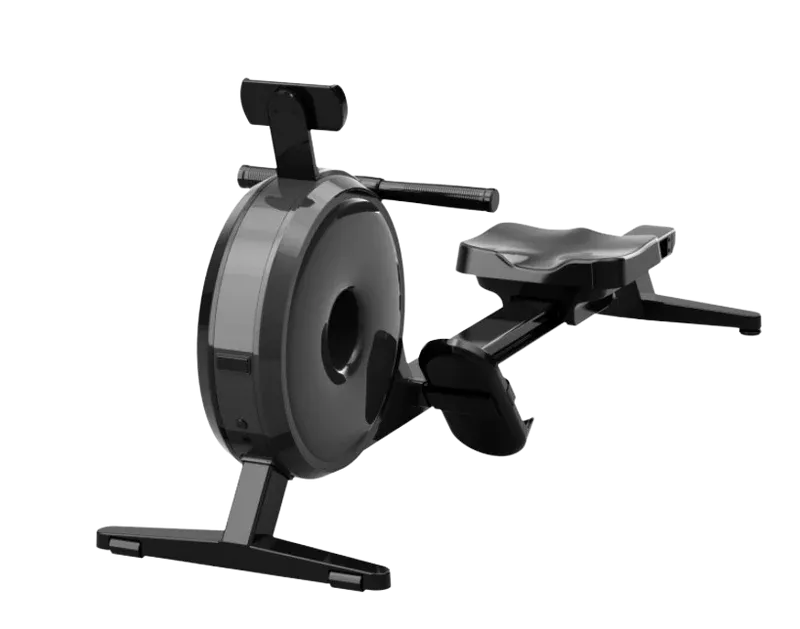 OVICX R200 Foldable Indoor Rowing Machine with Poly-V Belt Drive, Digital Display, and Integrated Smartphone Holder