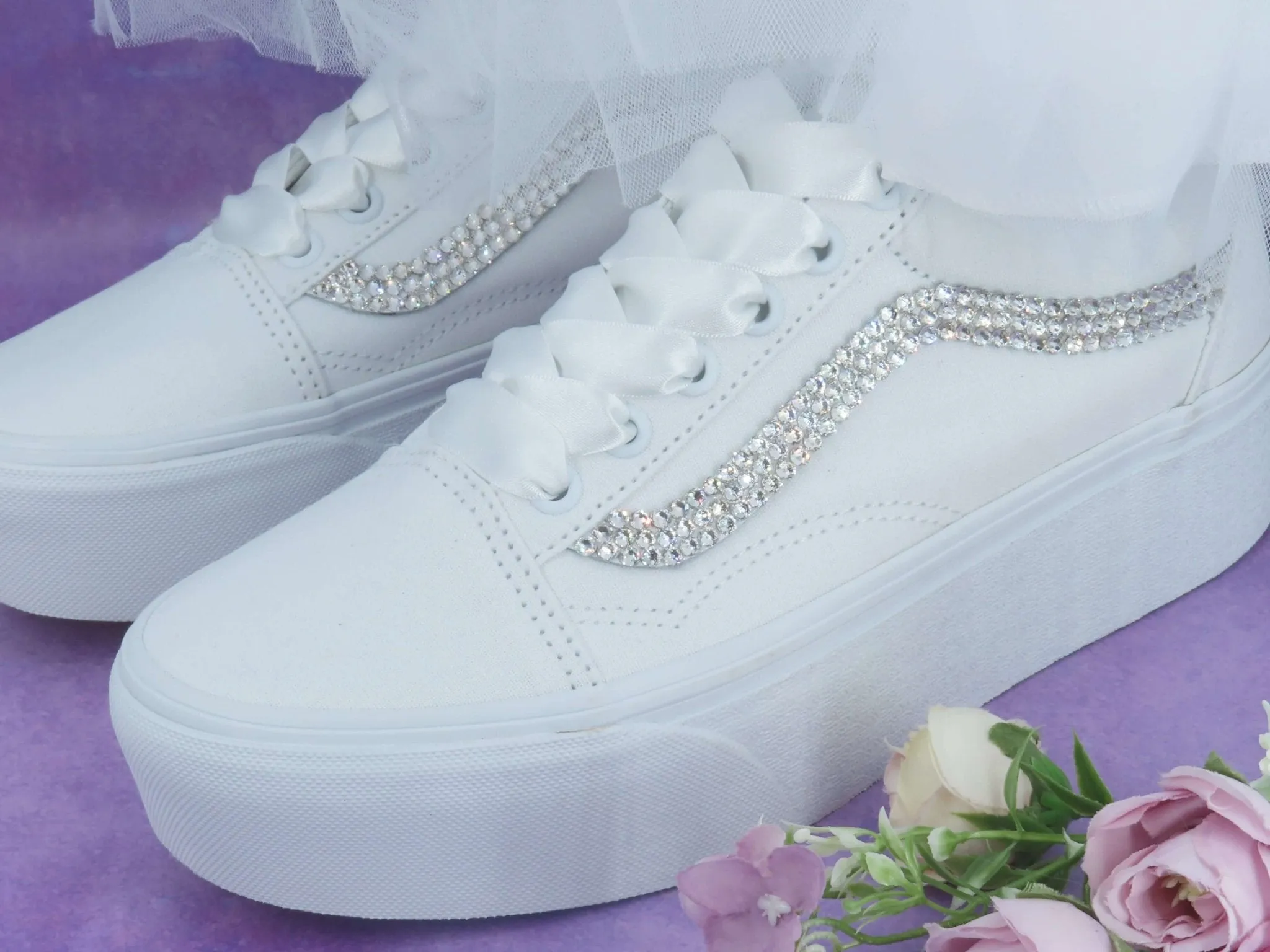 Platform Vans Wedding Trainers For Brides.