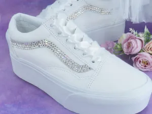 Platform Vans Wedding Trainers For Brides.