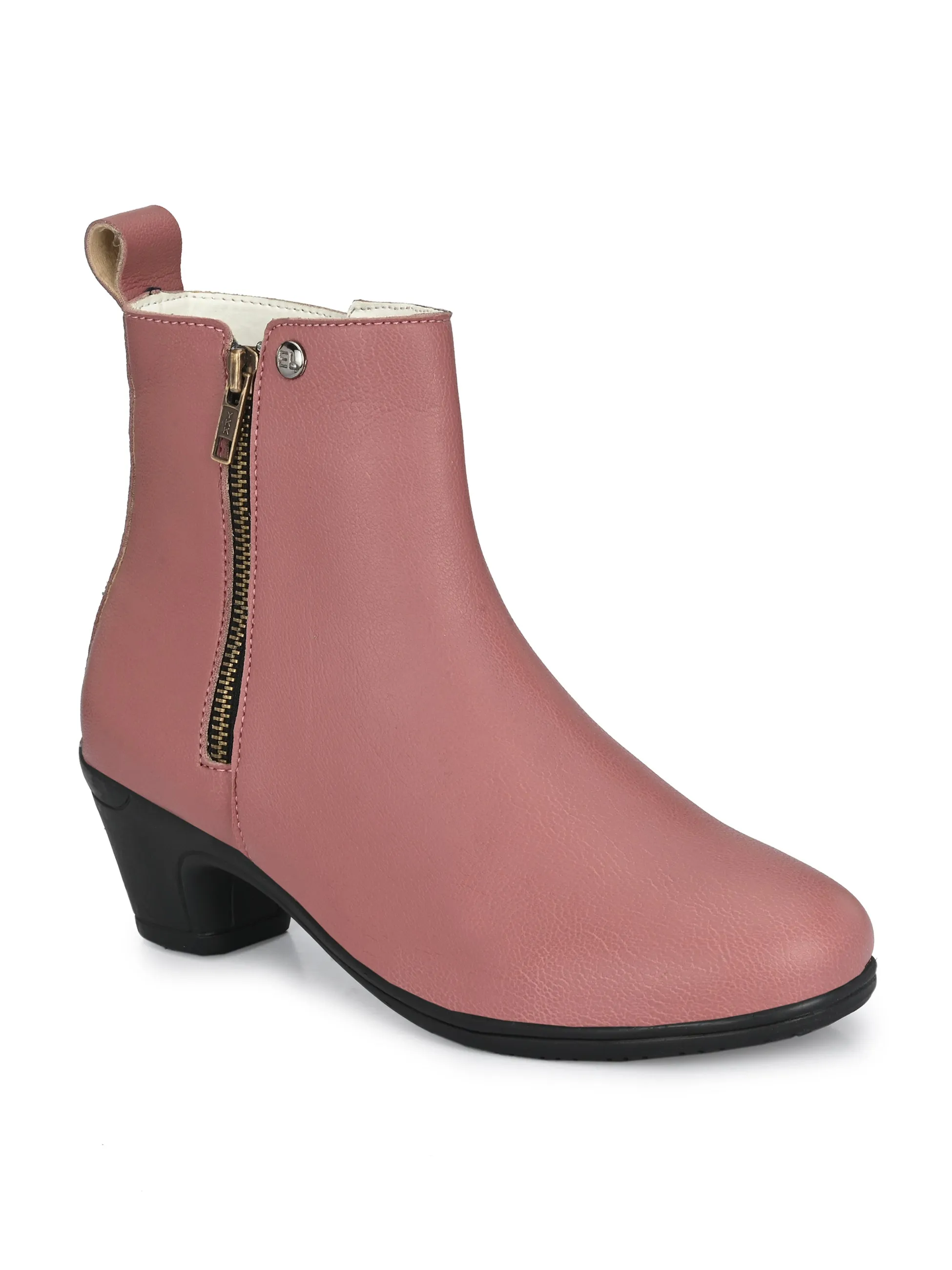 Refined Vanilla Zip-Up Boot For Women