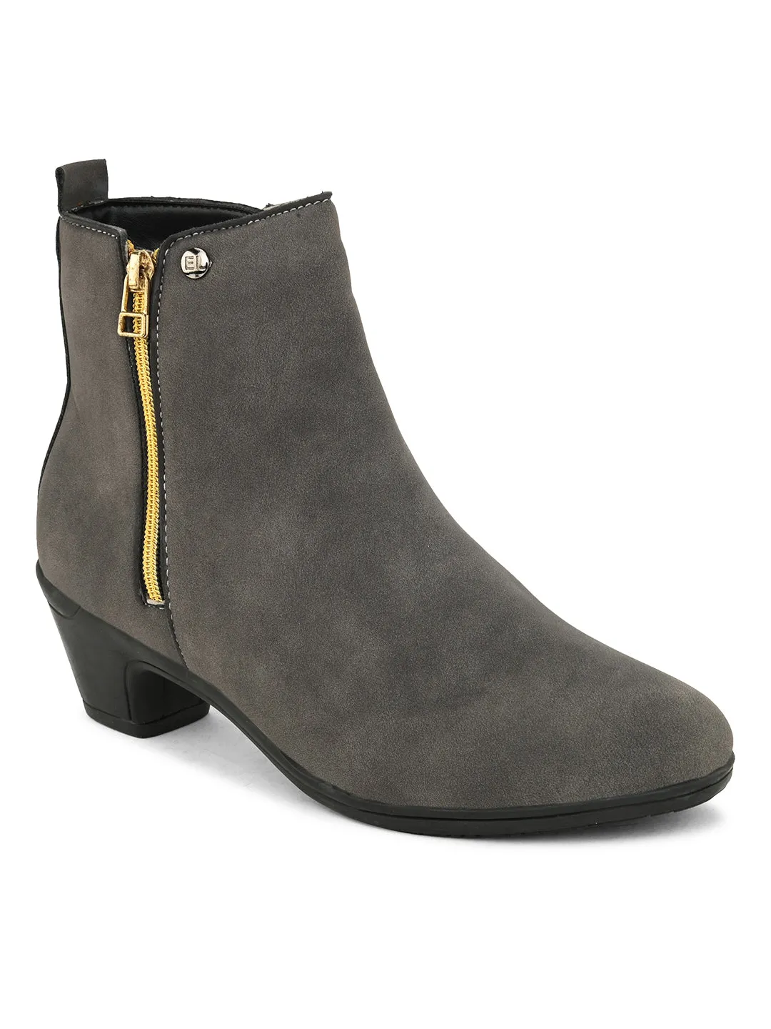 Refined Vanilla Zip-Up Boot For Women