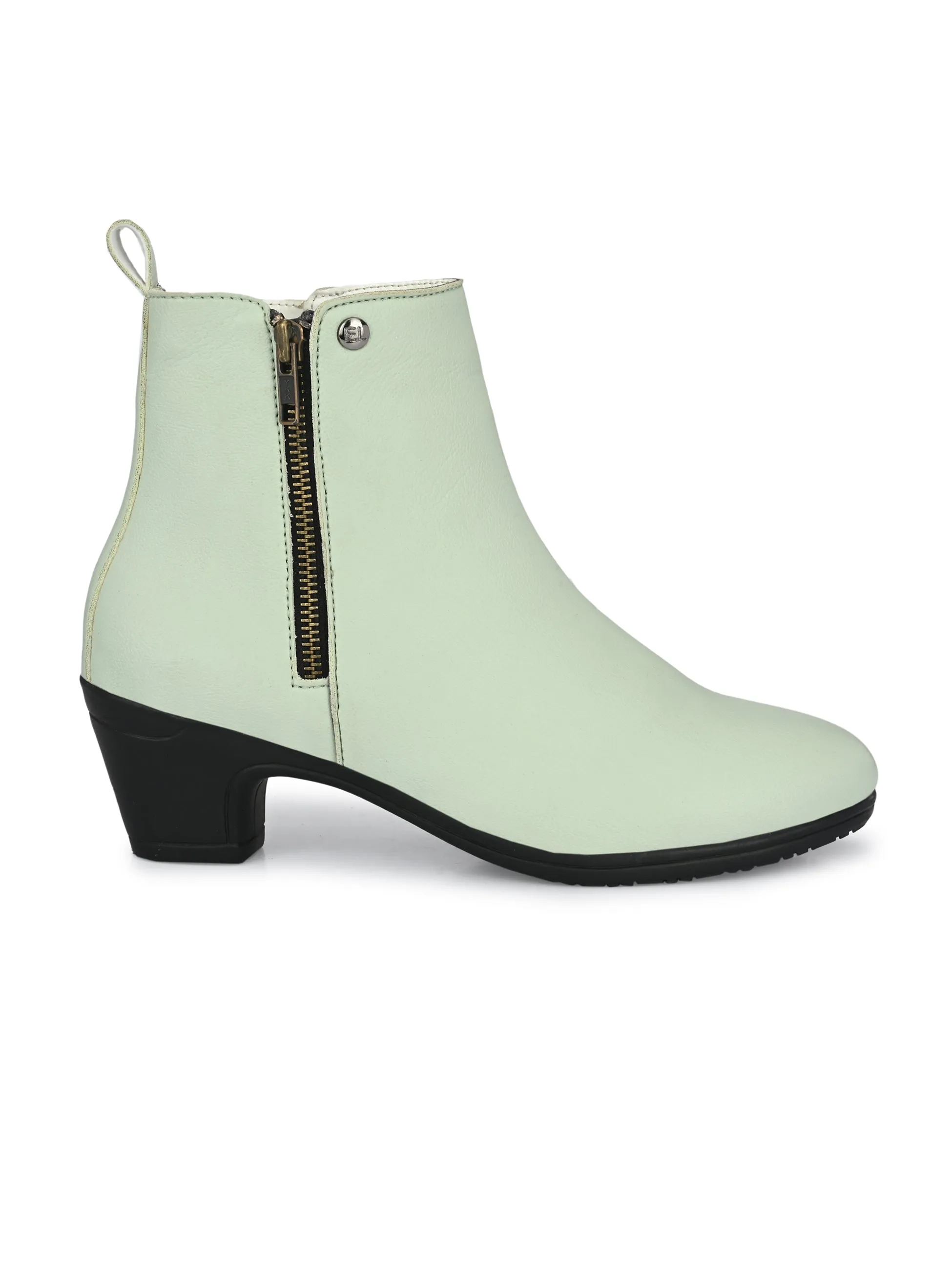 Refined Vanilla Zip-Up Boot For Women