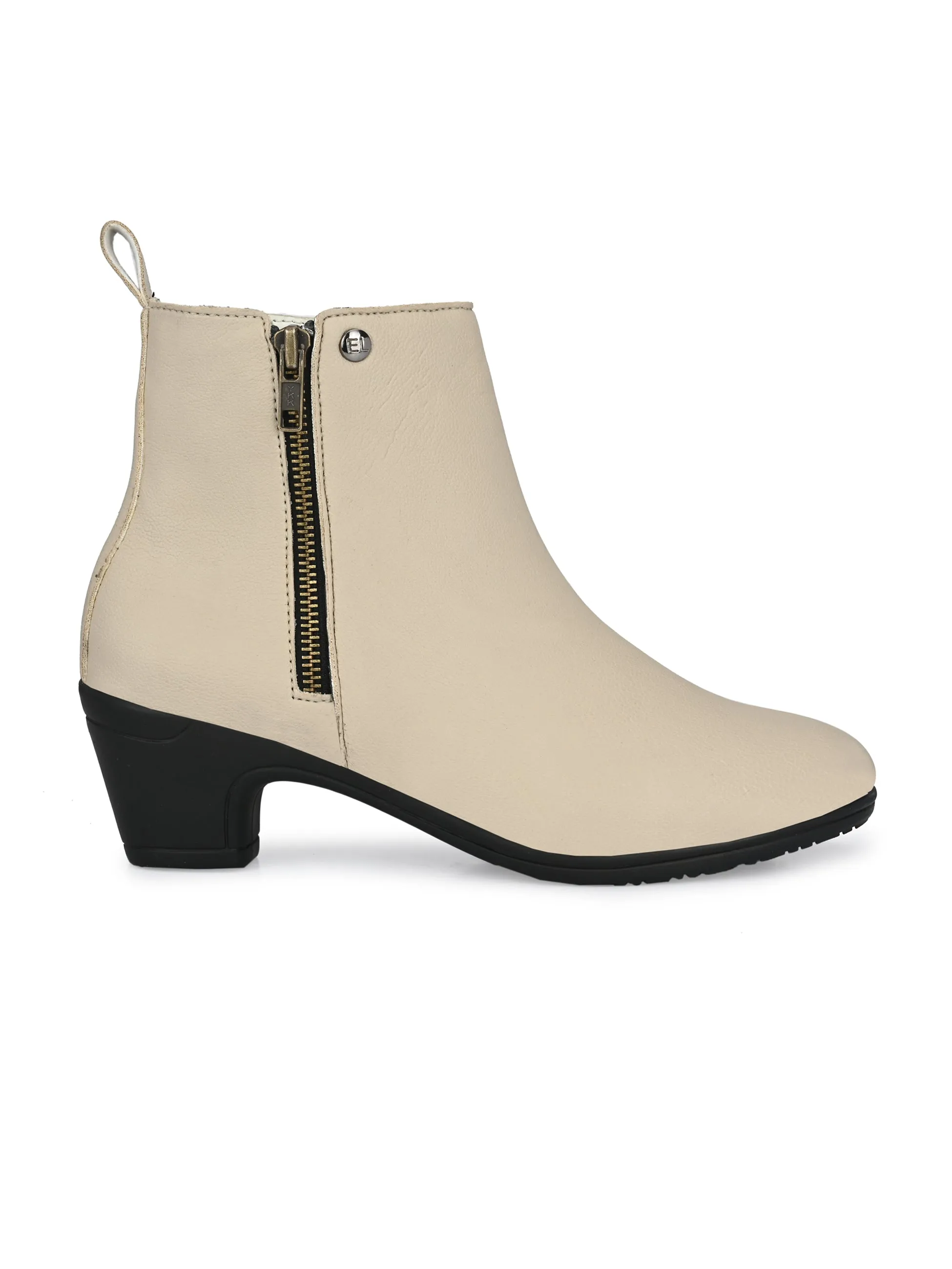 Refined Vanilla Zip-Up Boot For Women