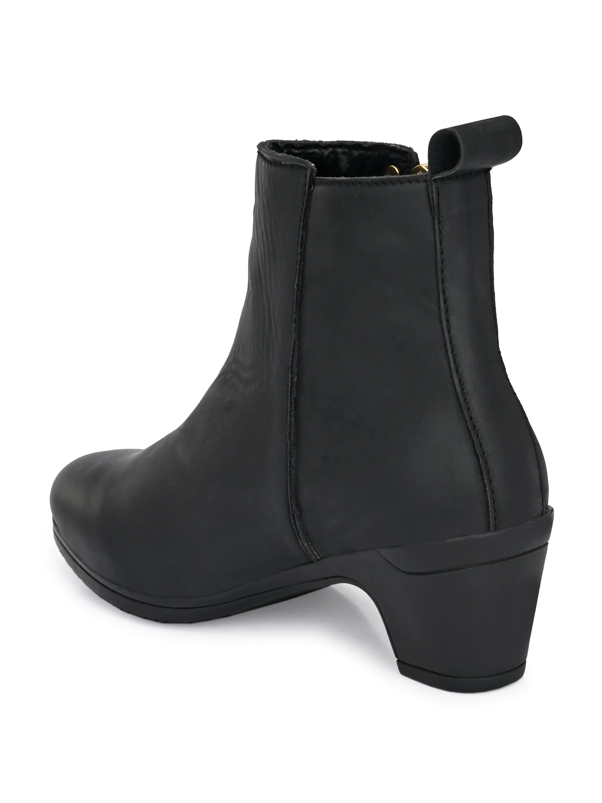 Refined Vanilla Zip-Up Boot For Women