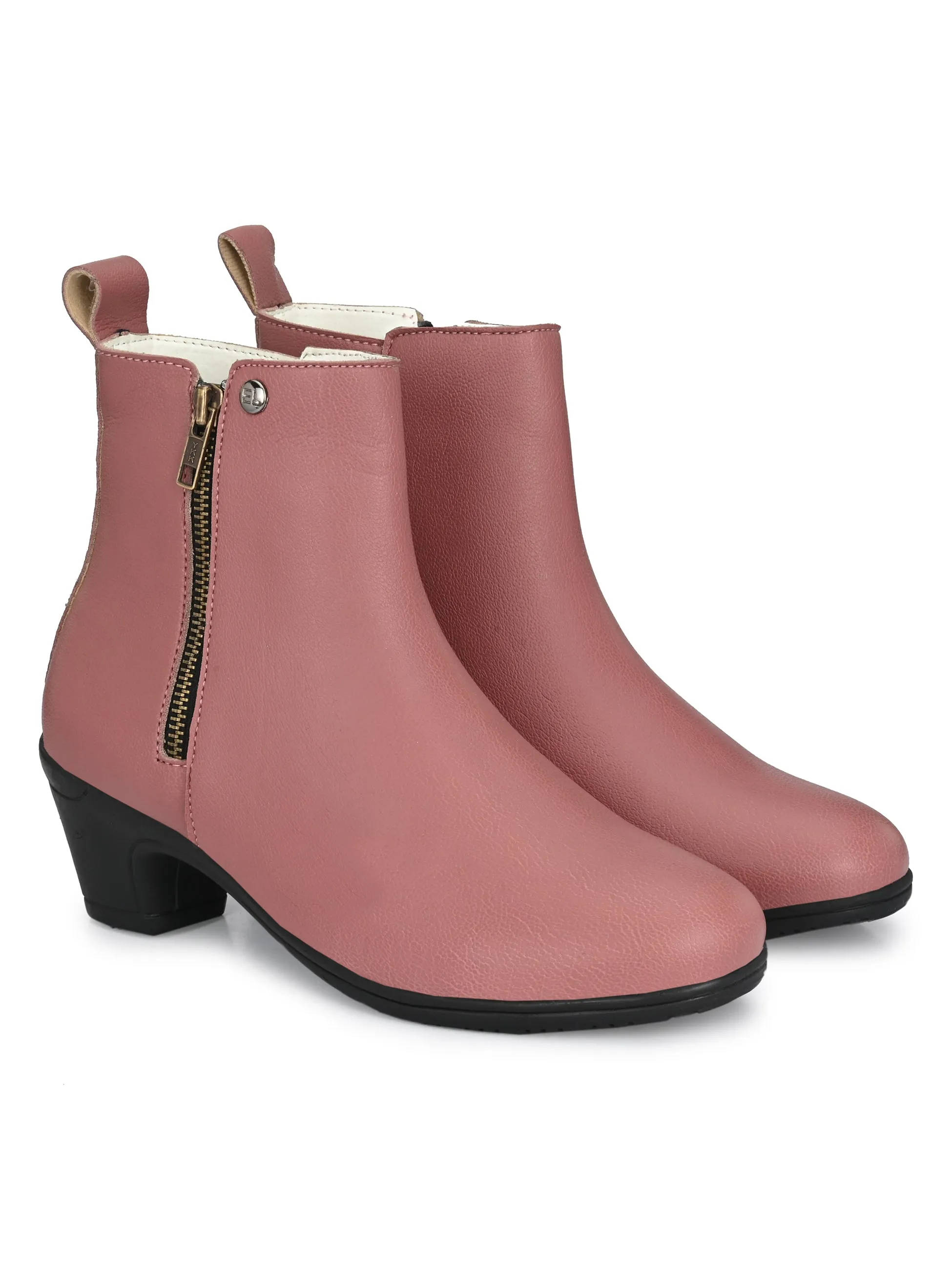 Refined Vanilla Zip-Up Boot For Women