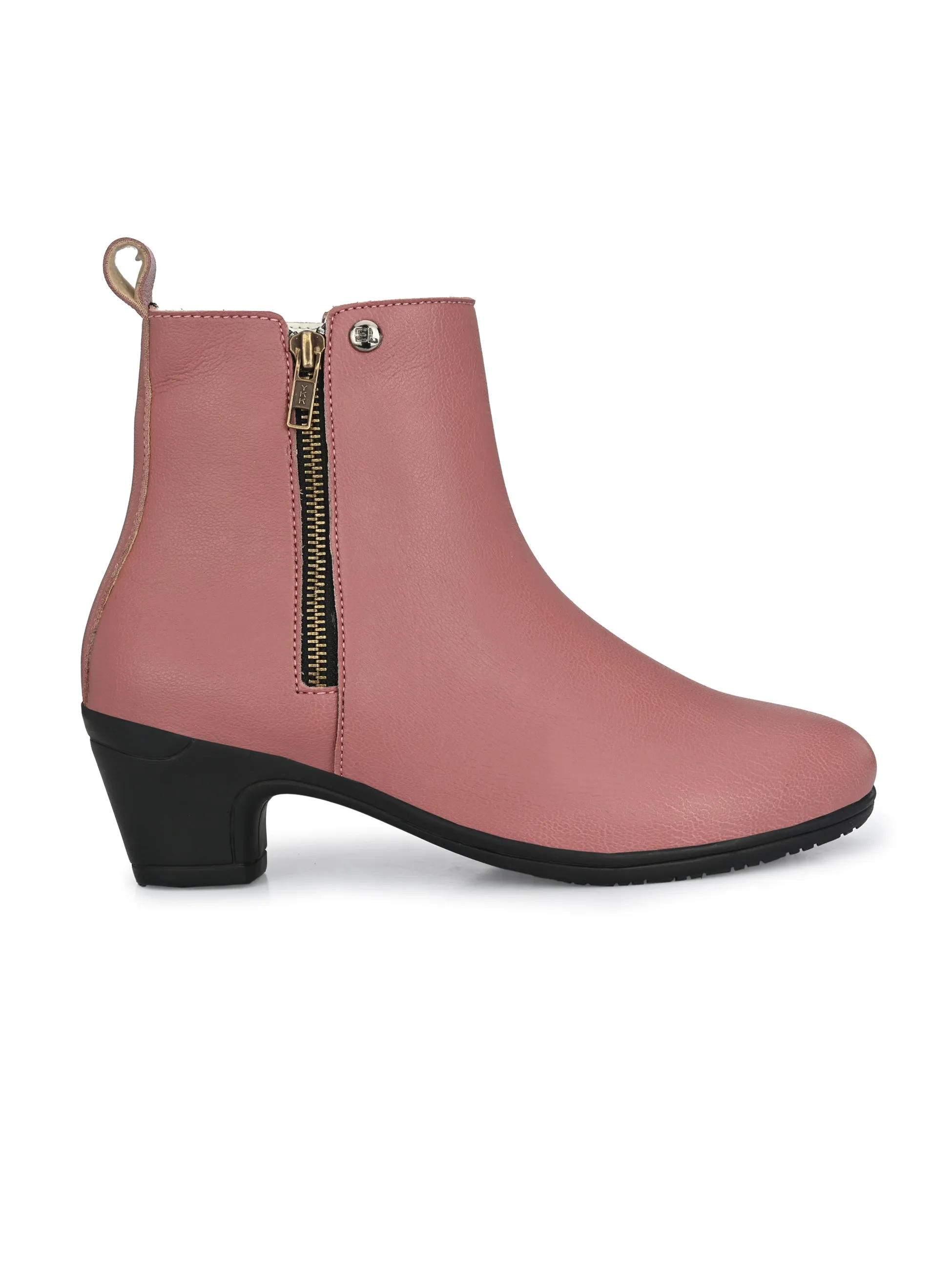 Refined Vanilla Zip-Up Boot For Women