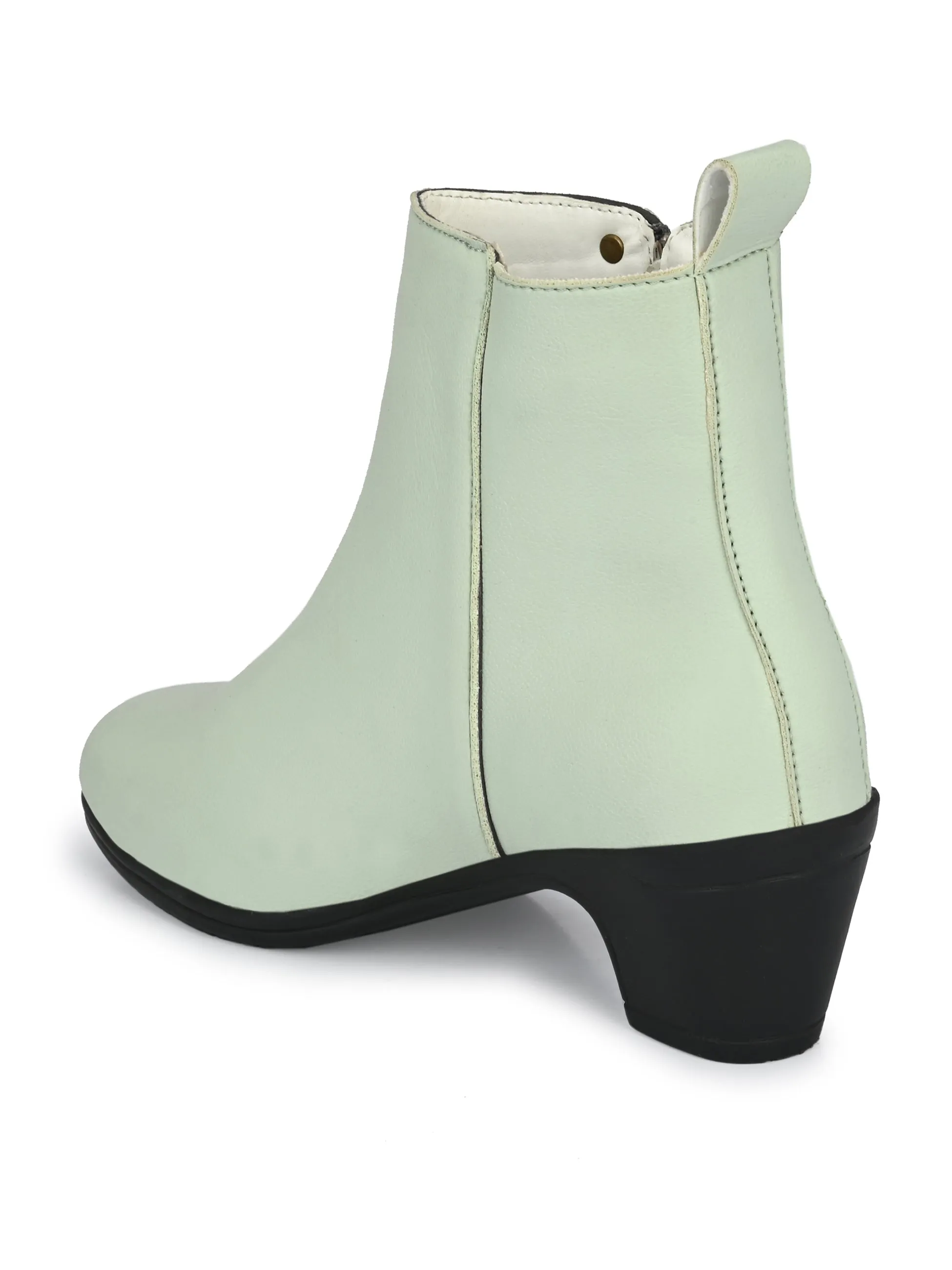 Refined Vanilla Zip-Up Boot For Women