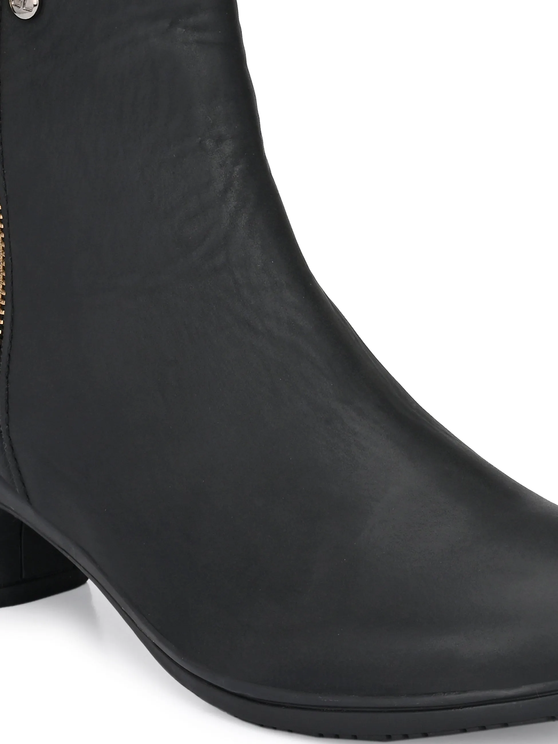 Refined Vanilla Zip-Up Boot For Women